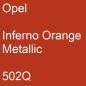 Preview: Opel, Inferno Orange Metallic, 502Q.